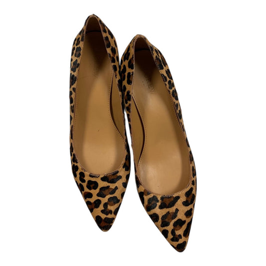 Shoes Heels Kitten By J. Crew In Animal Print, Size:8.5