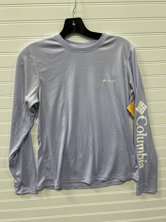 Athletic Top Ls Crewneck By Columbia In Purple, Size:M