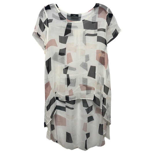 100% Silk Hi-Low Eliza Blouse By Ruti In Multi-colored, Size: 0