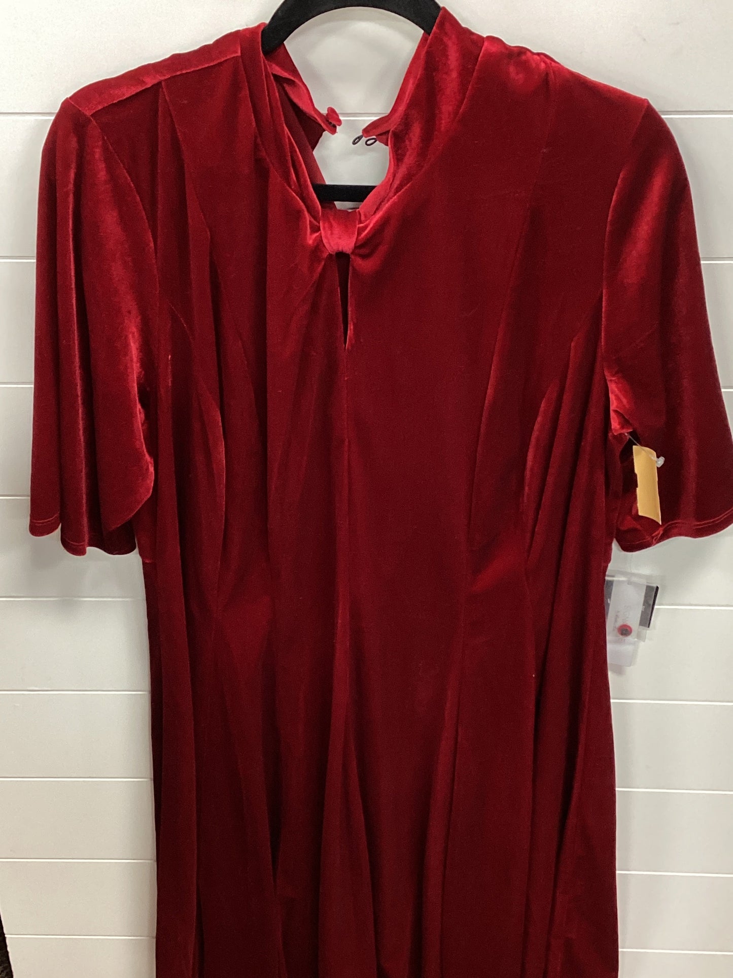 Dress Casual Midi By Robbie Bee In Red, Size:2X