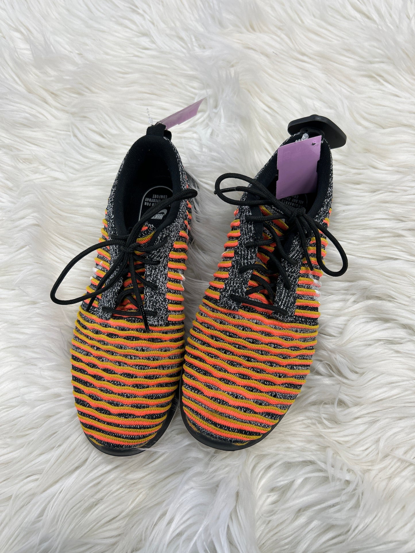 Shoes Athletic By Nike In Black & Orange, Size:7