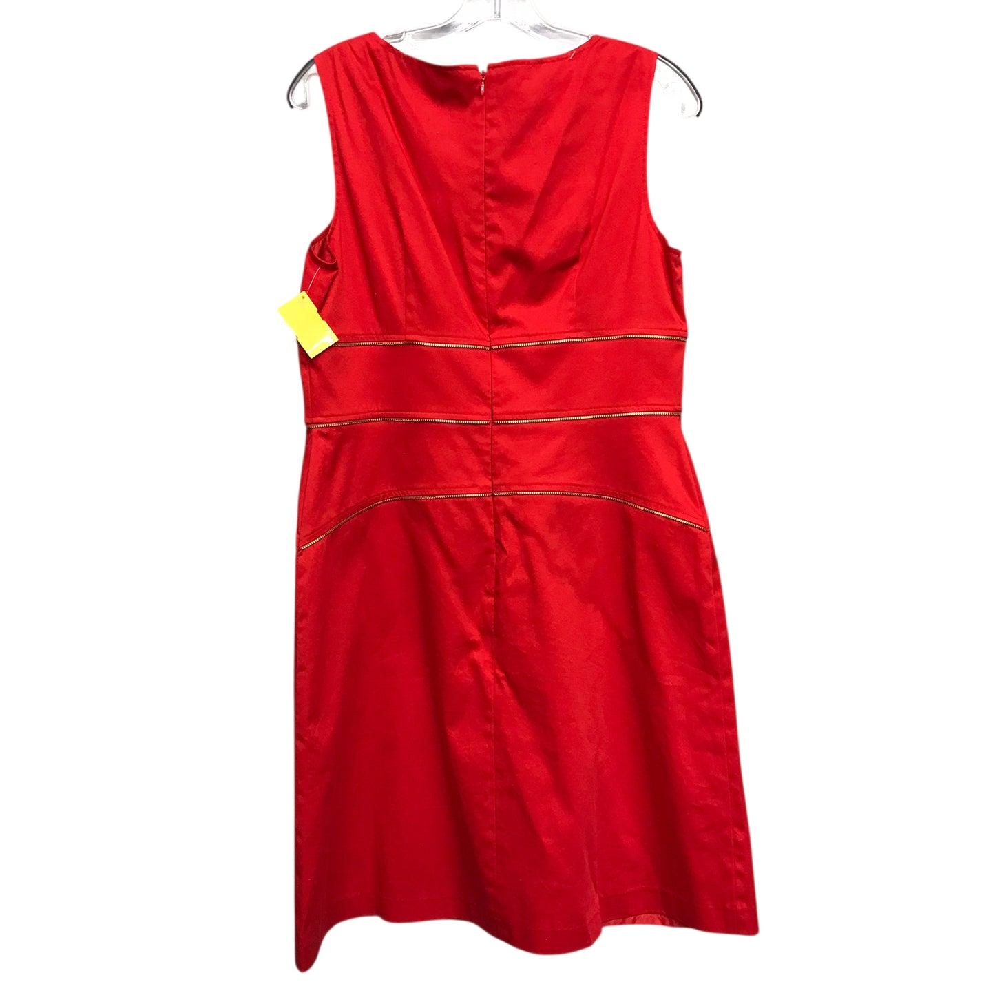 Dress Party Midi By Calvin Klein In Red, Size:L