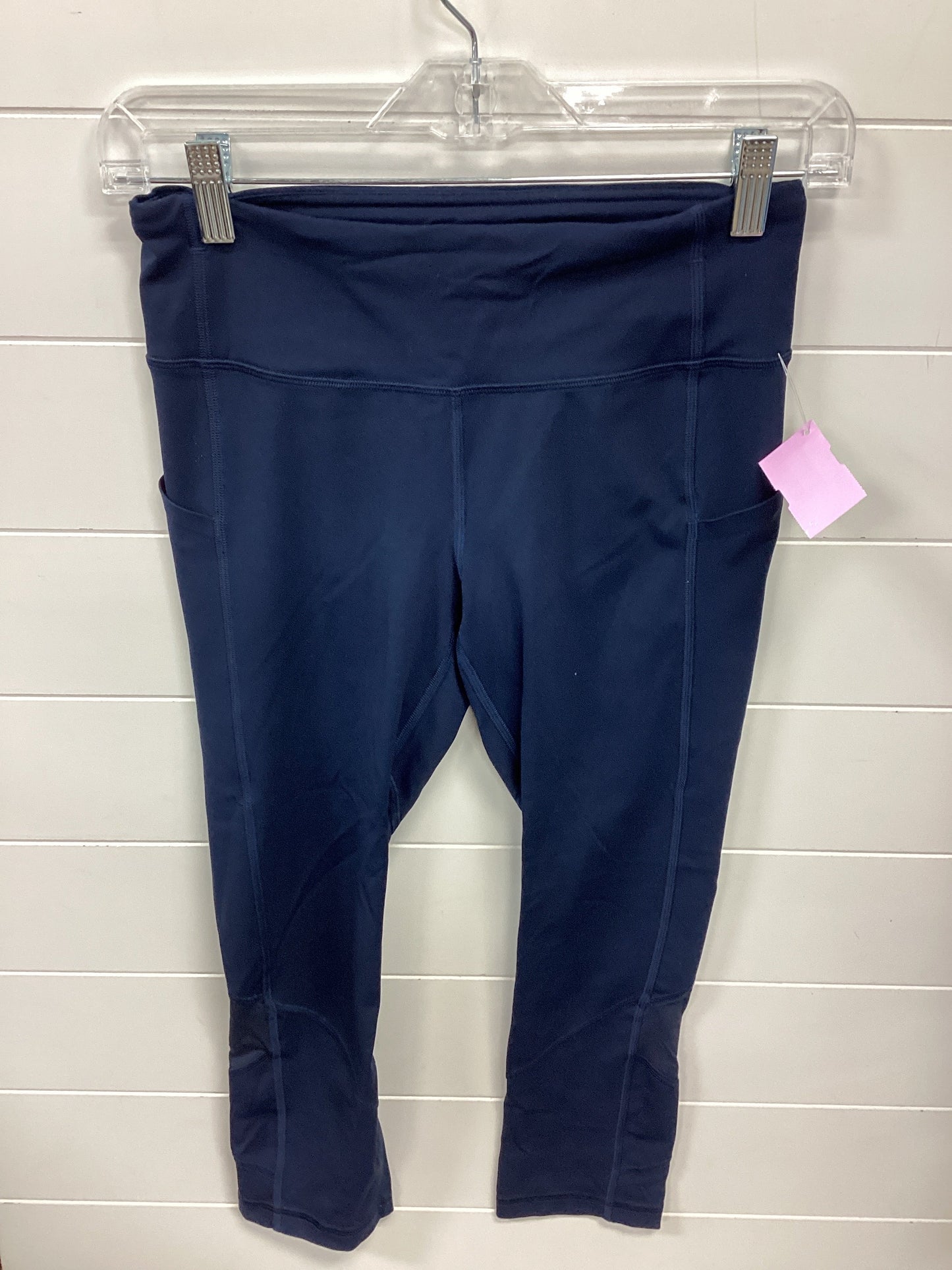 Athletic Leggings By Lululemon In Navy, Size:4