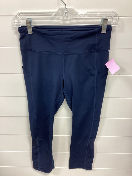 Athletic Leggings By Lululemon In Navy, Size:4