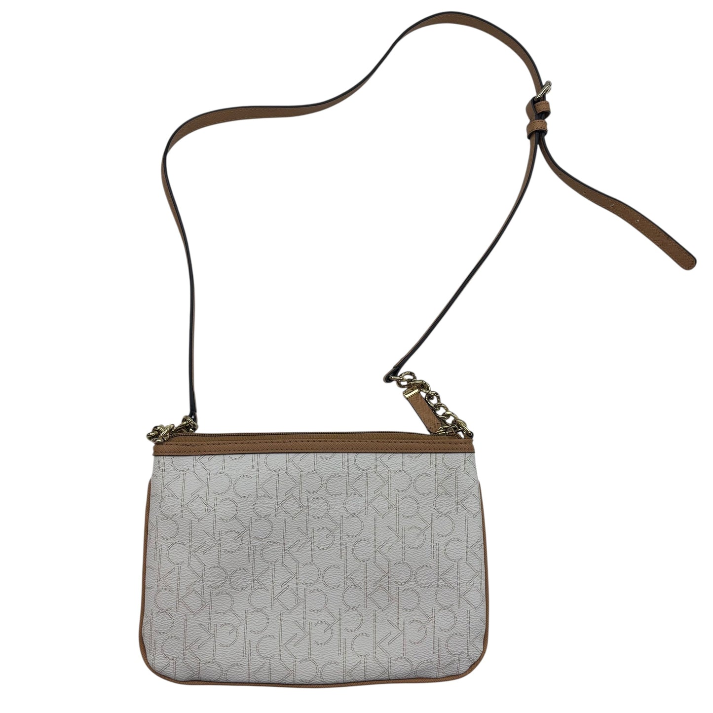 Crossbody By Calvin Klein In Cream, Size:Medium