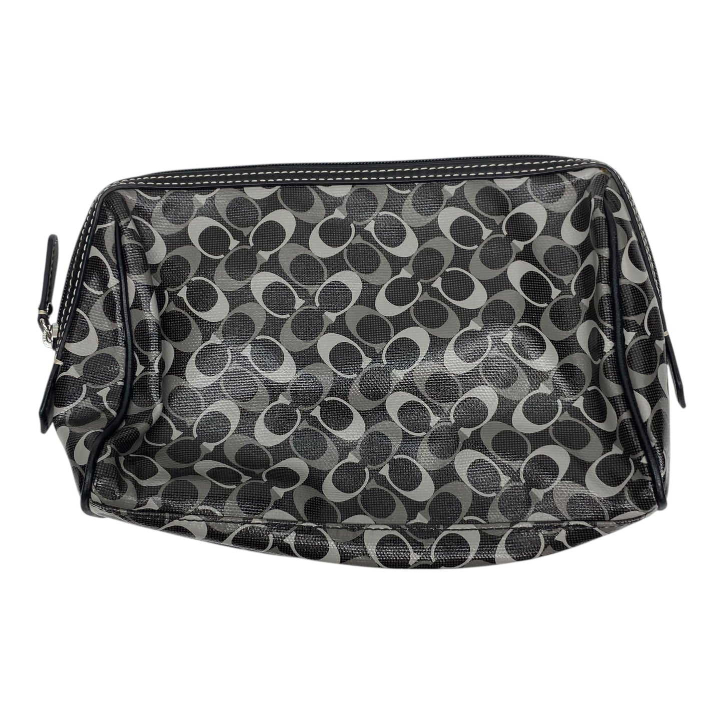 Makeup Bag Designer By Coach In Black, Size:Medium