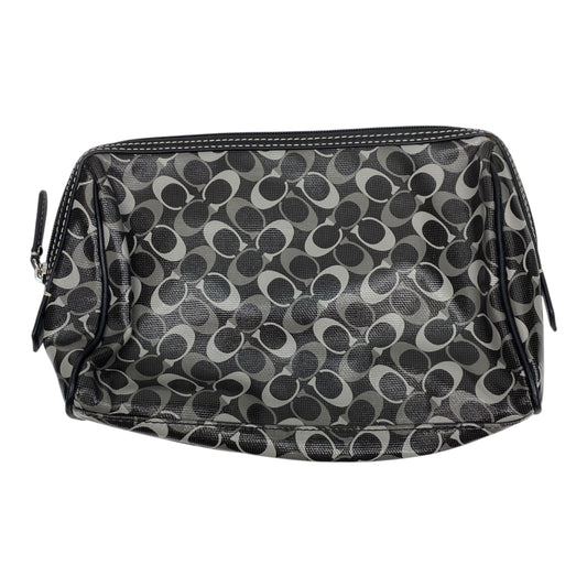 Makeup Bag Designer By Coach In Black, Size:Medium