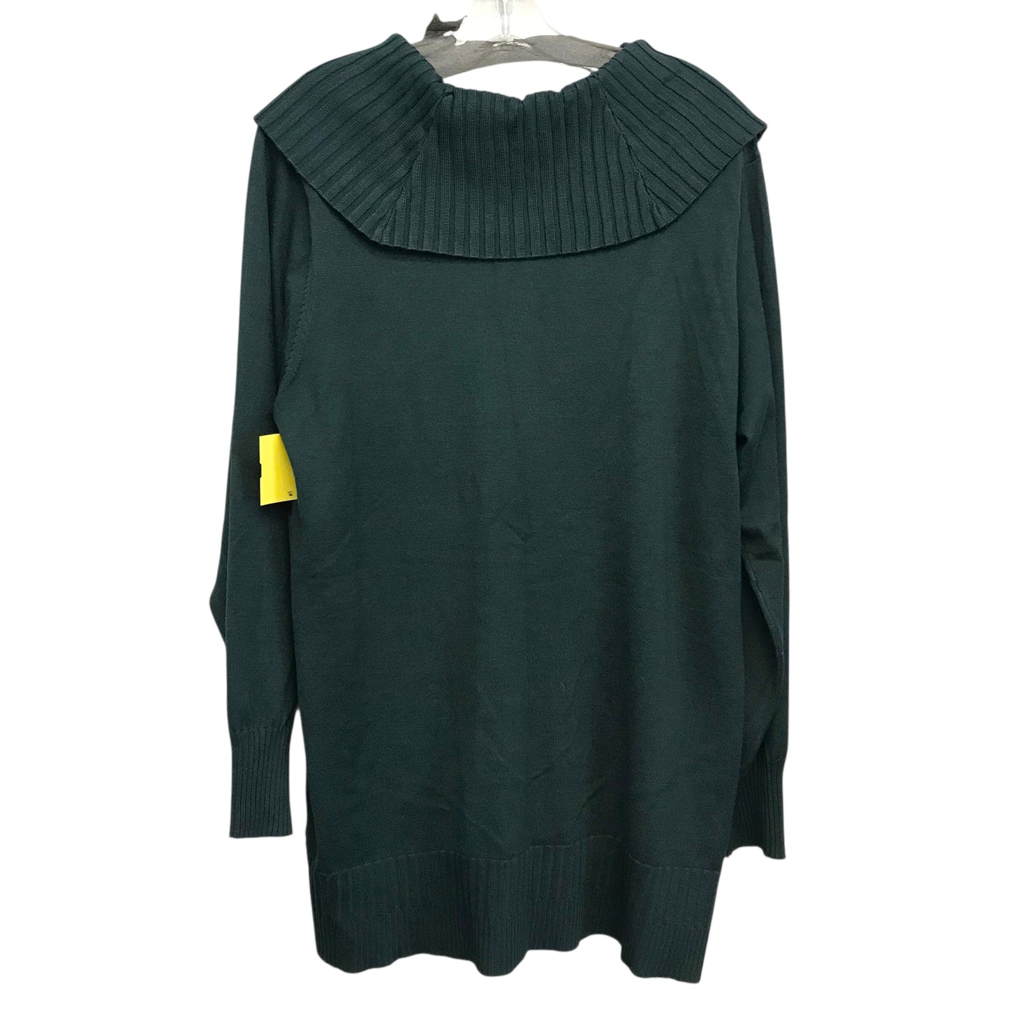 Sweater By Cable And Gauge In Green, Size:1X