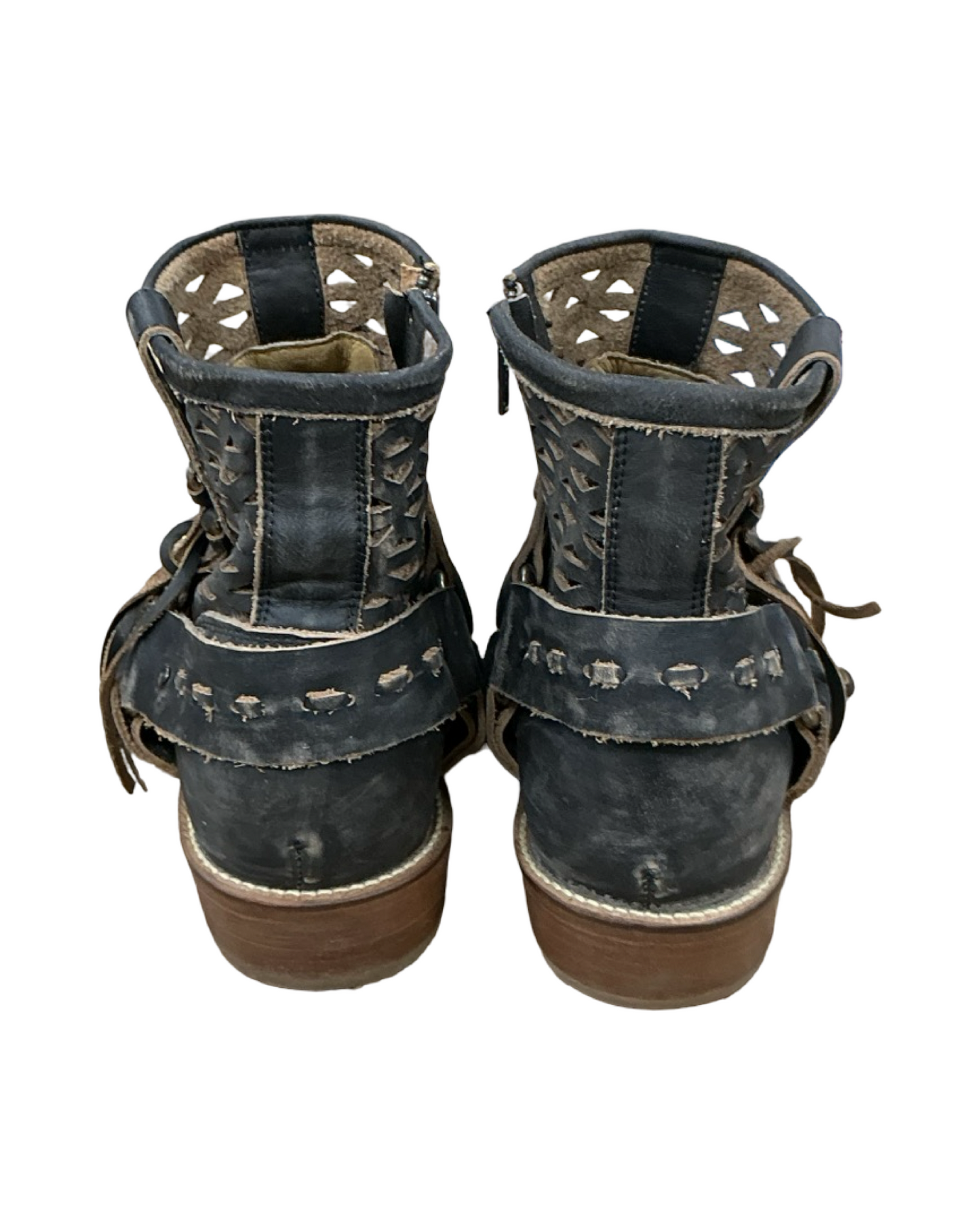 Boots Ankle Flats By Cmb In Black, Size:10