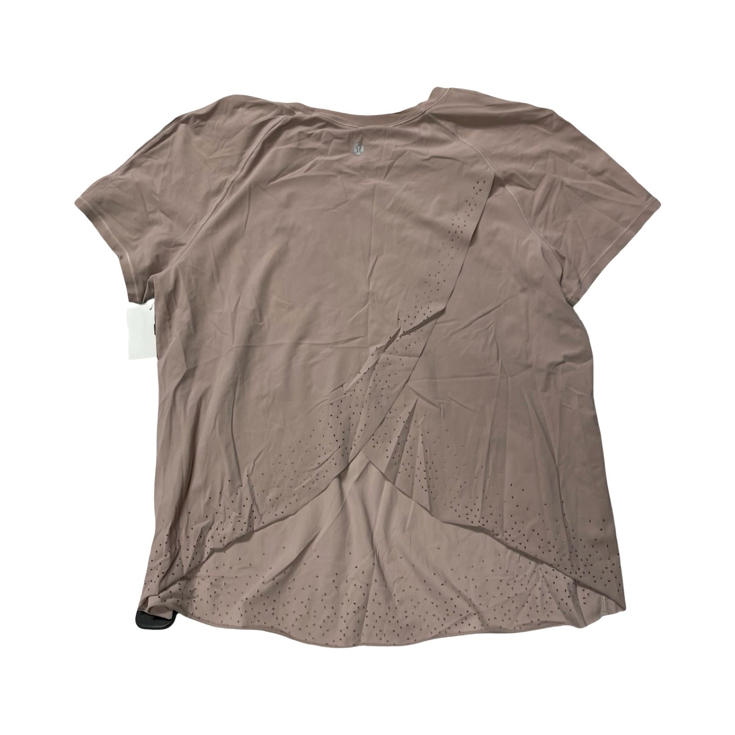 Athletic Top Ss By Lululemon In Pink, Size:M