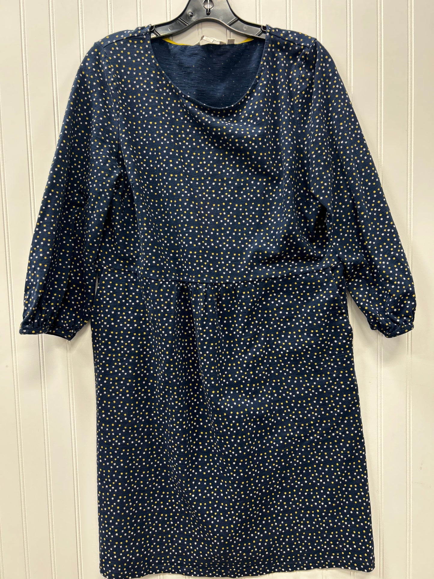 Dress Casual Midi By Boden In Navy, Size:L