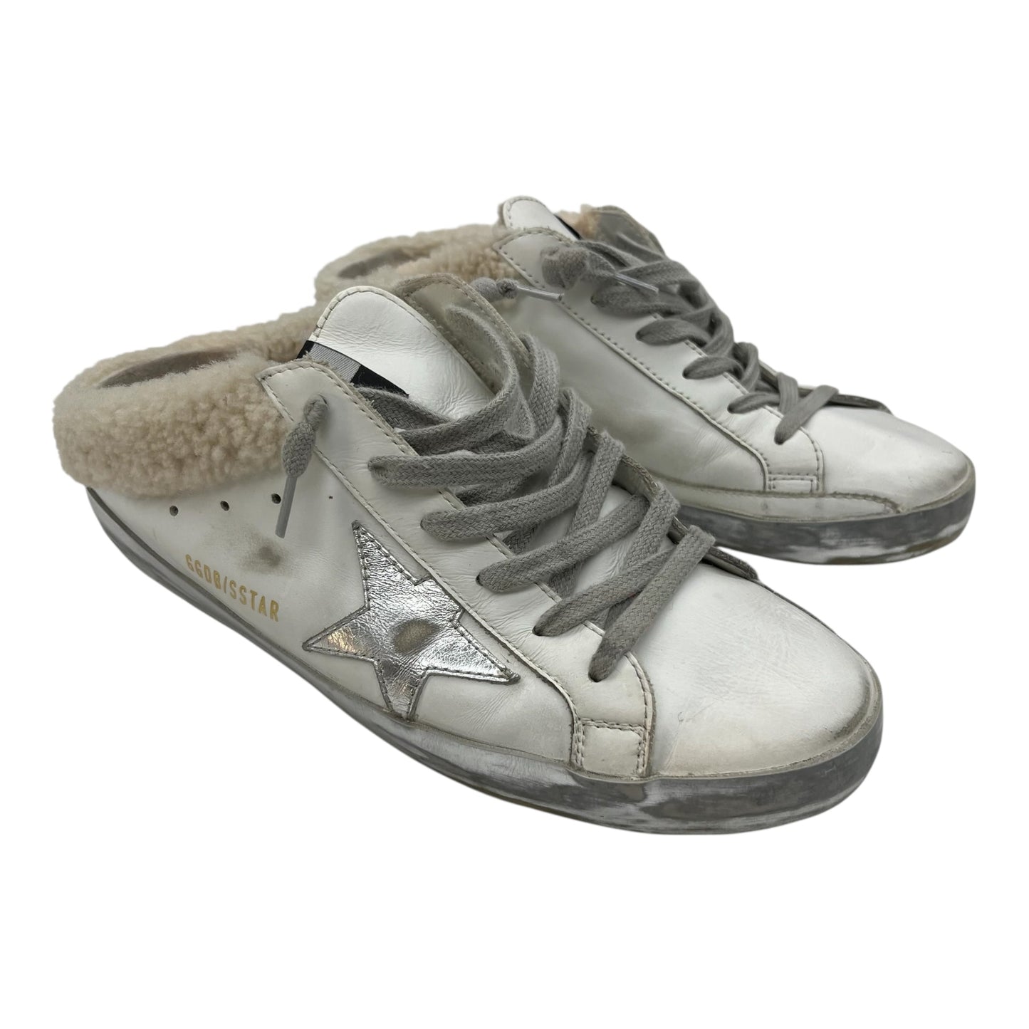 Shoes Luxury Designer By Golden Goose In White, Size:9.5