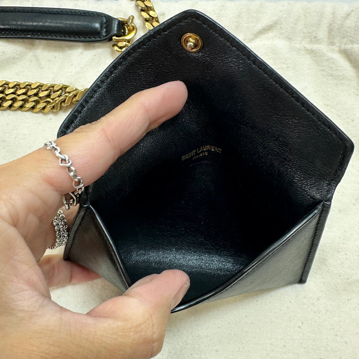 Loulou Matelassé lambskin Small Shoulder Bag Crossbody Luxury Designer By Yves Saint Laurent, Size: Small