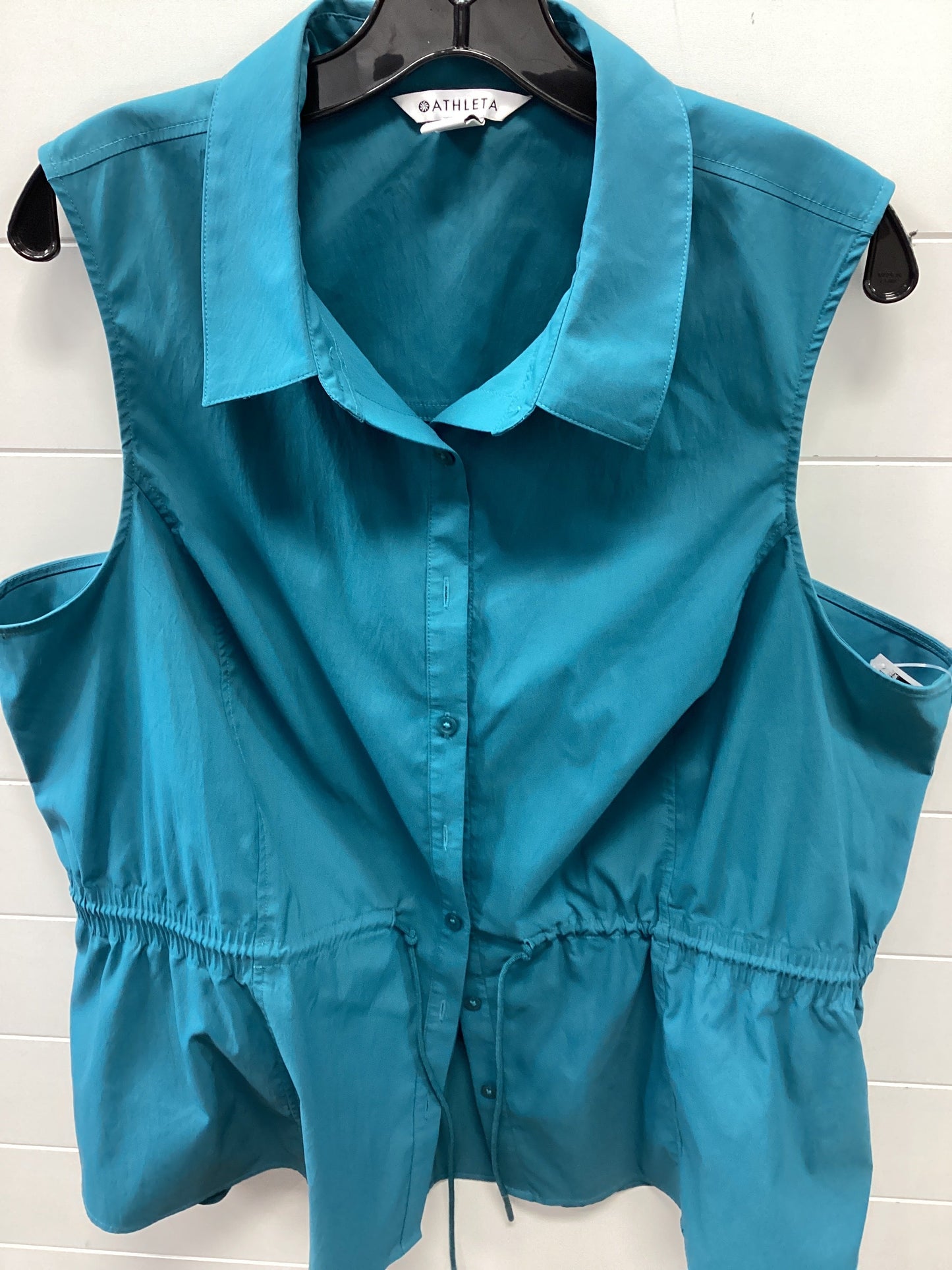 Top Sleeveless By Athleta In Blue, Size:2X