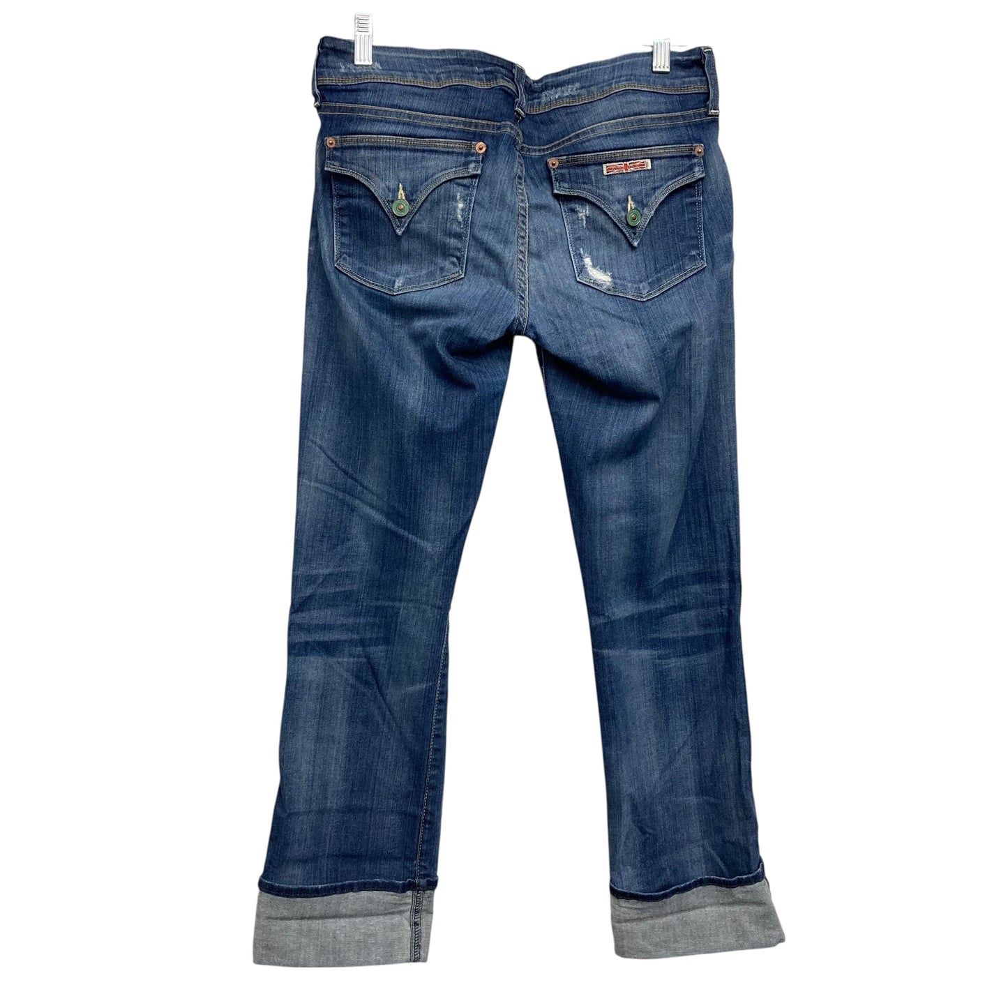 Jeans Straight By Hudson In Blue Denim, Size:8