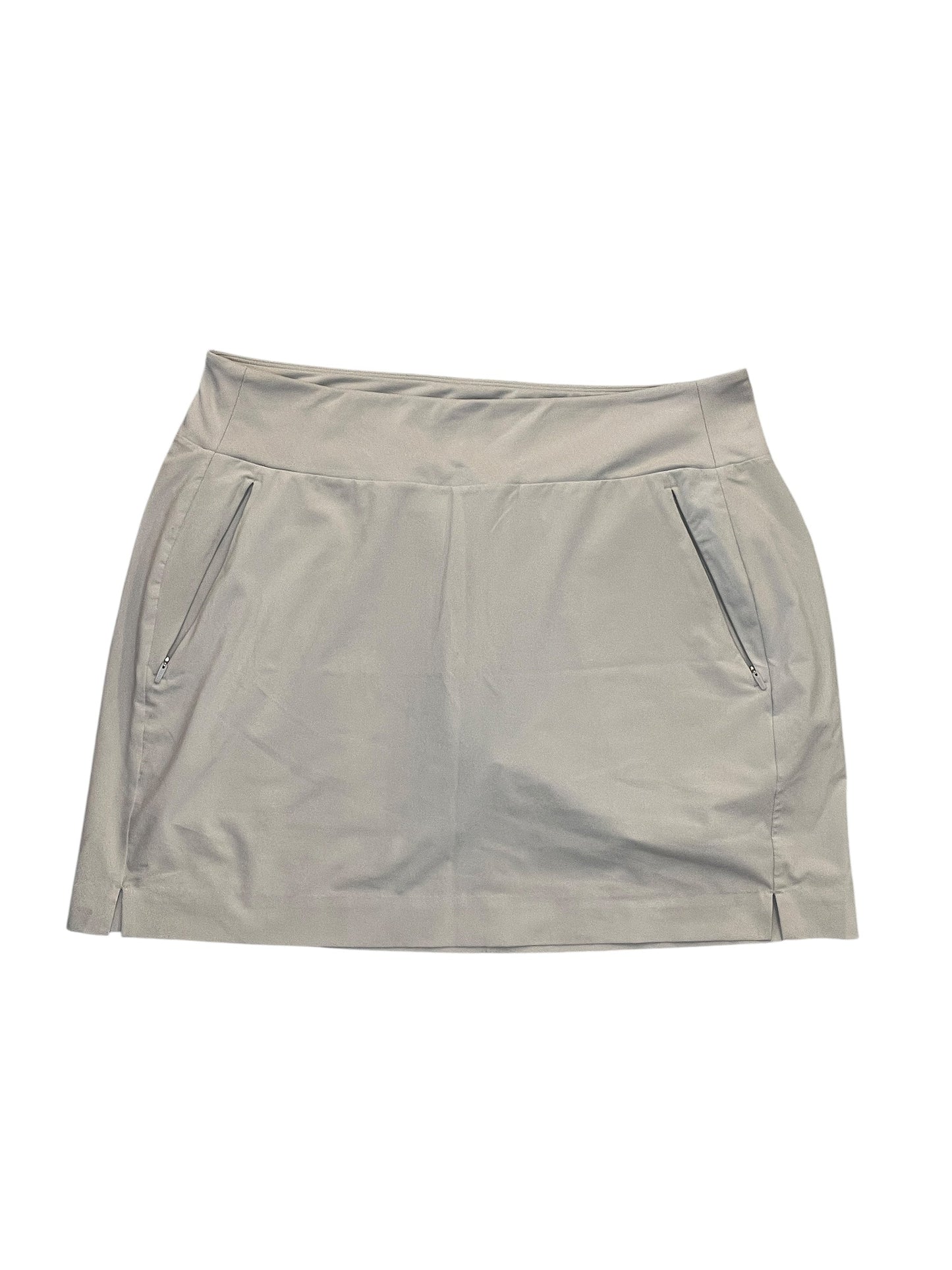Athletic Skort By Athleta In Cream, Size:L