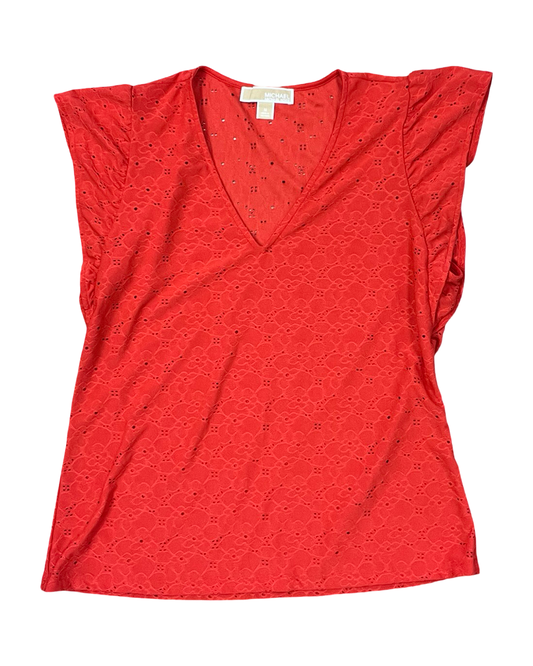 Top Sleeveless By Michael By Michael Kors In Orange, Size:M