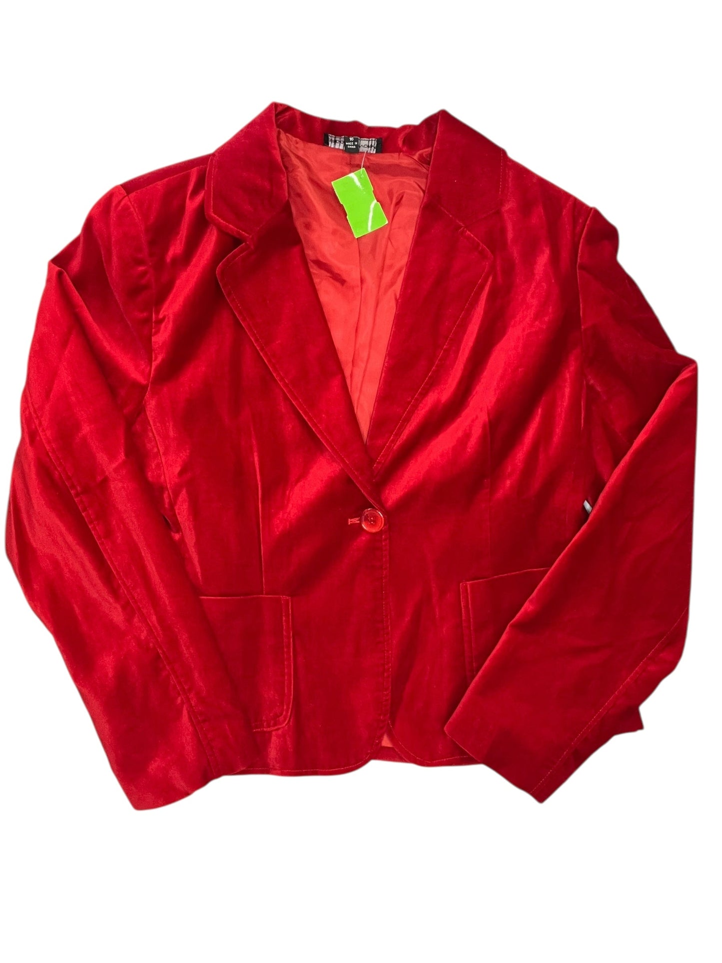 Blazer By BRIGGS NEW YORK In Red, Size:Xl