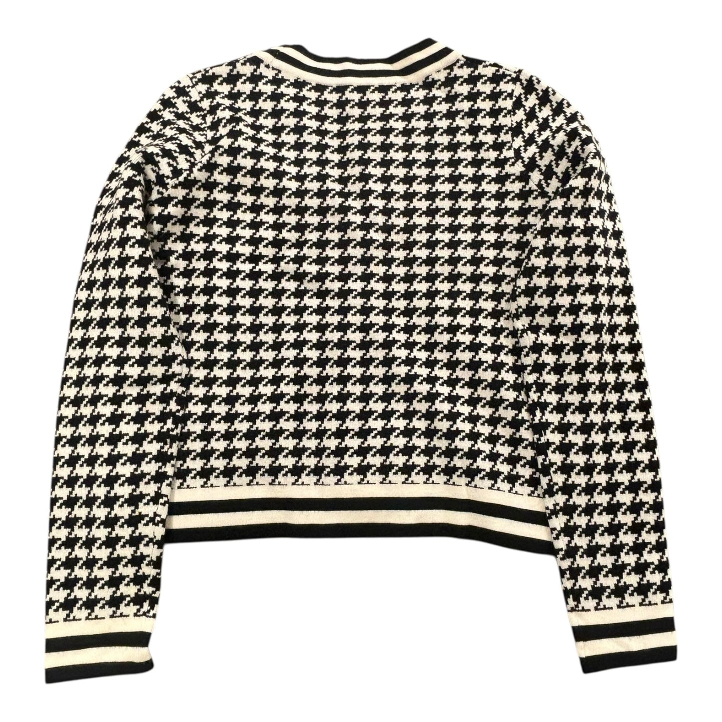 Sweater Cardigan By Cyrus In Blue & White, Size:M