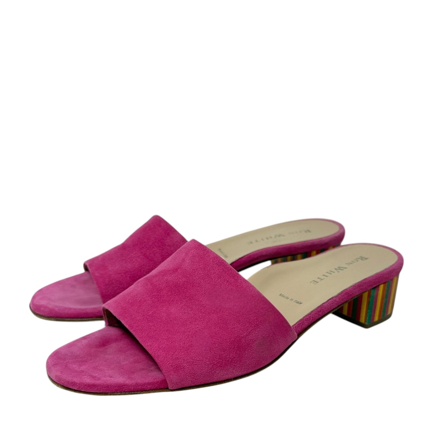 Sandals Heels Block By Ron White In Pink, Size: 8.5