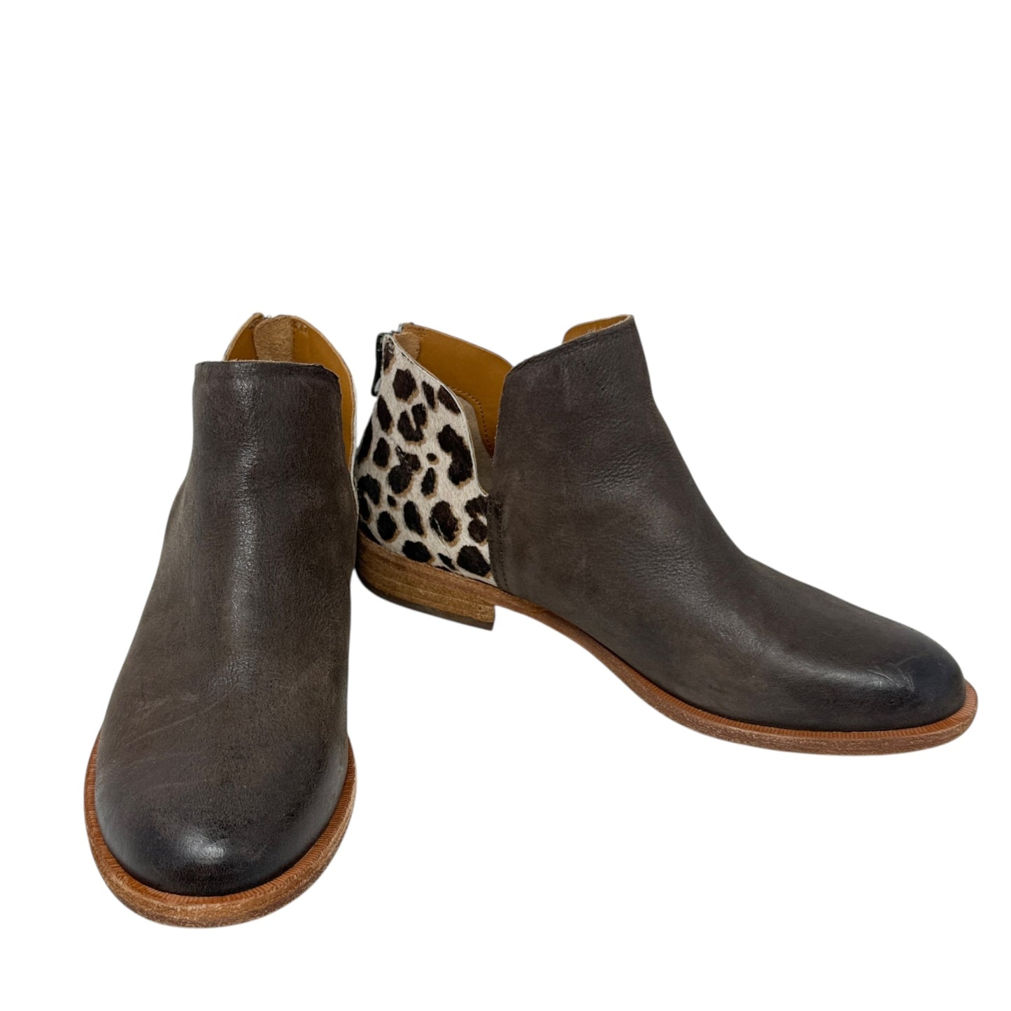 Renny Booties By Kork Ease In Dark Brown Leopard , Size: 7.5
