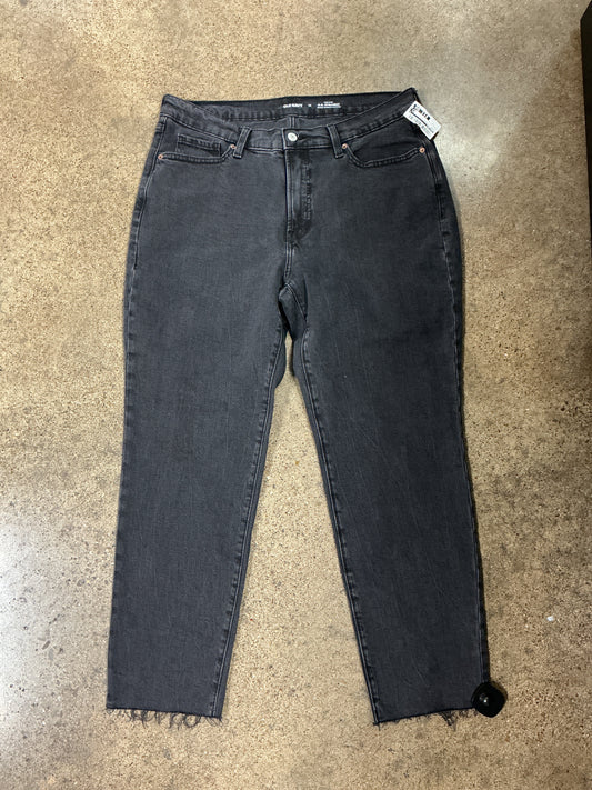 Jeans Straight By Old Navy In Black, Size:14