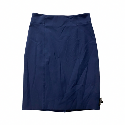 Skirt Midi By Ann Taylor In Navy, Size:2