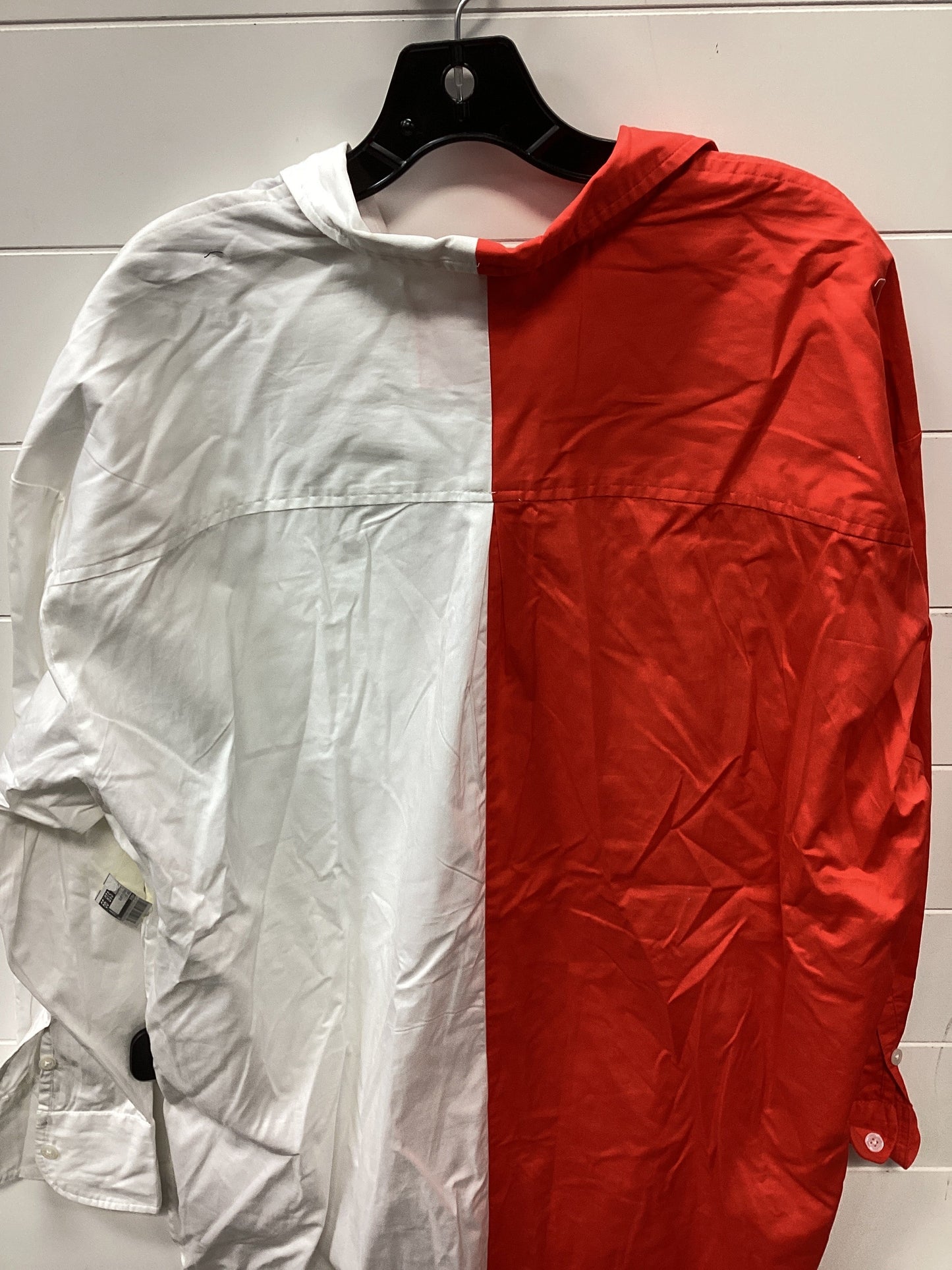 Top Ls By Maeve In Orange & White, Size:Xl