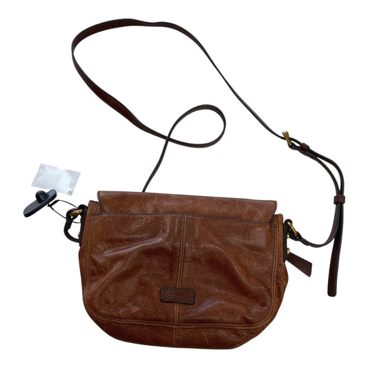 HANDBAG LEATHER by FOSSIL In BROWN, Size: SMALL