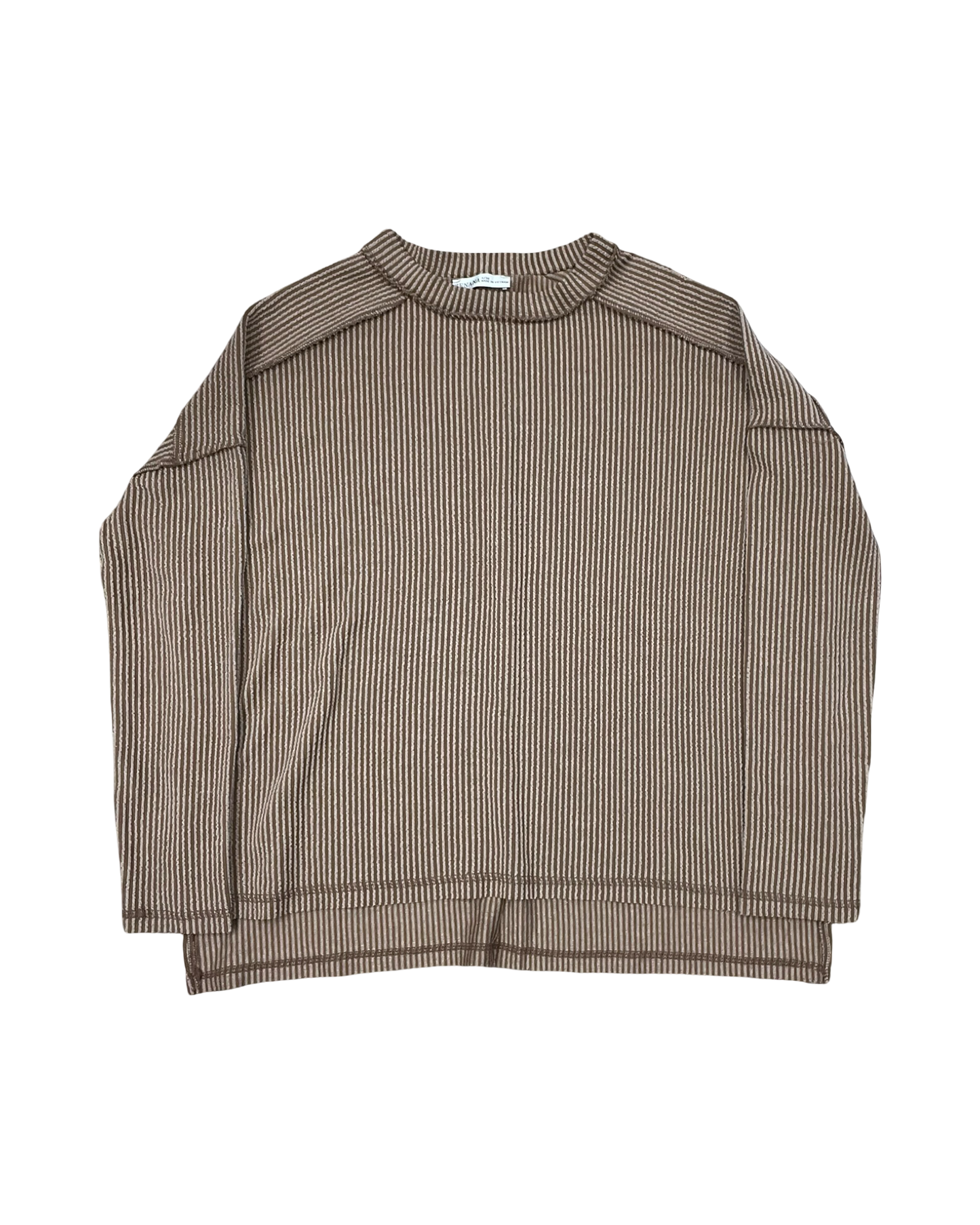 Top Ls By Zenana In Brown, Size:M