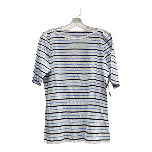 Top Ss Basic By St Johns Bay In Blue & White, Size:L