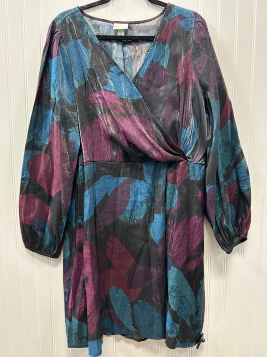 Dress Casual Midi By Ava & Viv In Multi, Size:1X