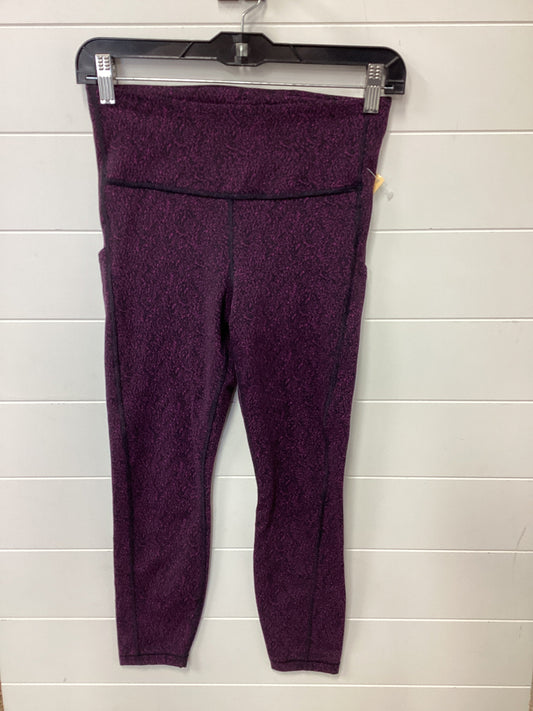 Athletic Leggings By Athleta In Purple, Size:S