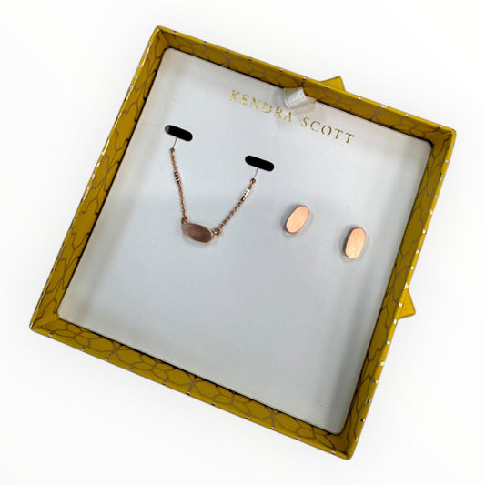 Necklace Set Designer By Kendra Scott In Rose Gold, Size:02 Piece Set