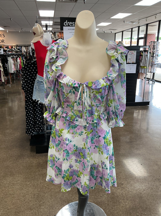 Dress Party Short By For Love & Lemons In Floral Print, Size:S