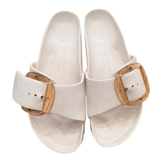 Sandals Designer By Birkenstock In Cream, Size:8