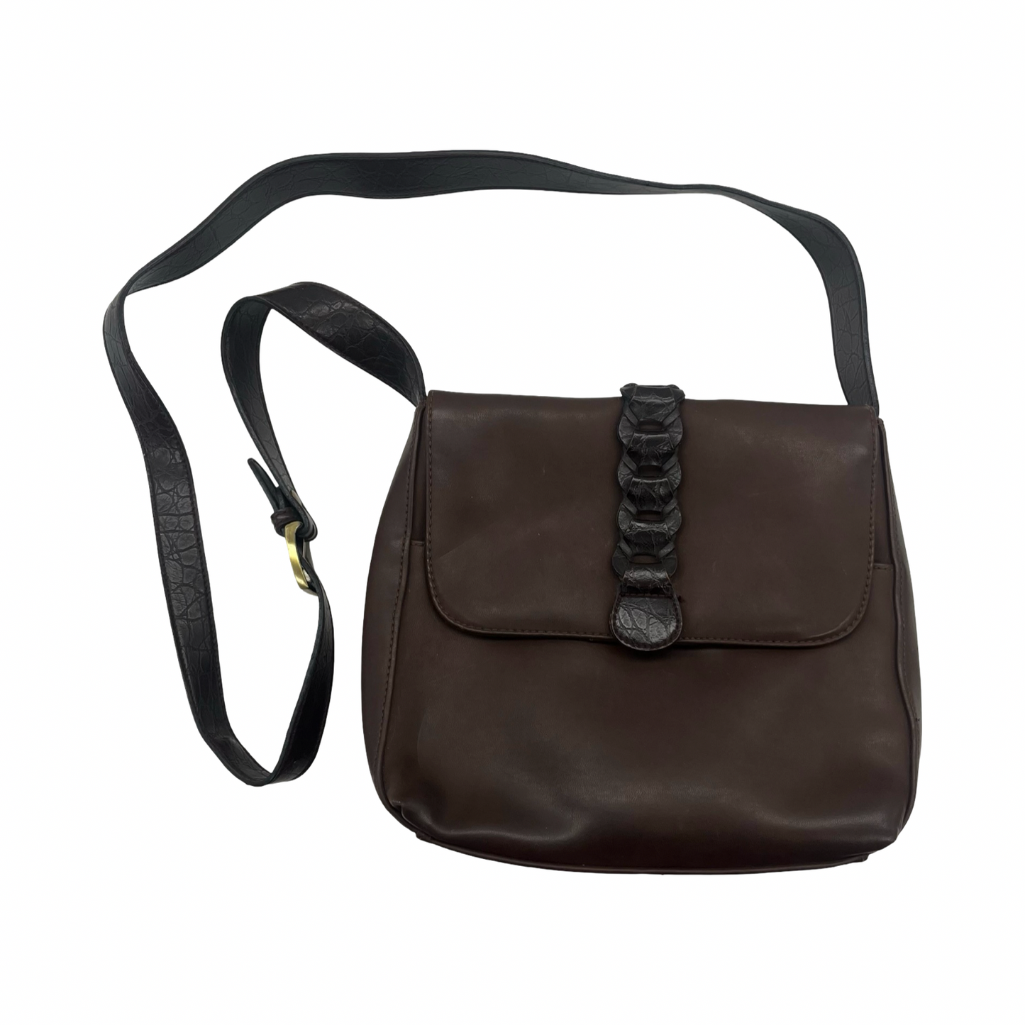 Crossbody By Clothes Mentor In Brown, Size:Medium