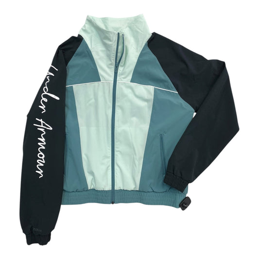 Athletic Jacket By Under Armour In Blue, Size:M