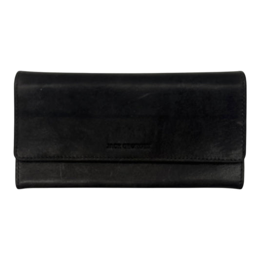 Wallet Leather By Clothes Mentor In Grey, Size:Medium