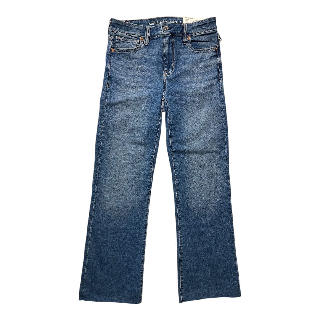 Jeans Straight By American Eagle In Blue Denim, Size:2