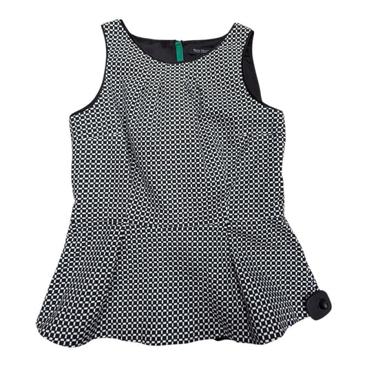 Blouse Sleeveless By White House Black Market In Black & White, Size:M