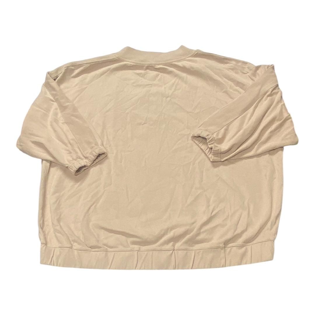Sweatshirt Crewneck By Free People In Tan, Size:M