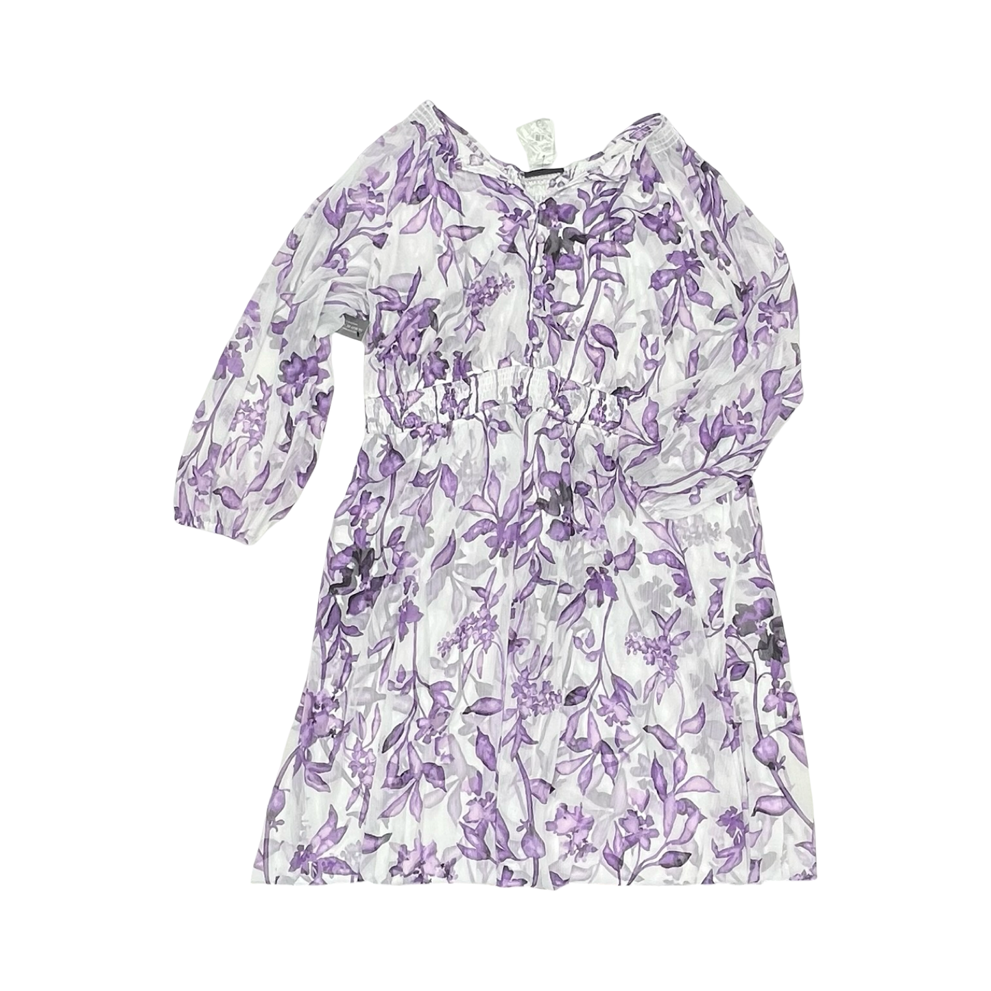 Dress Party Long By Lane Bryant In Purple & White, Size:4X