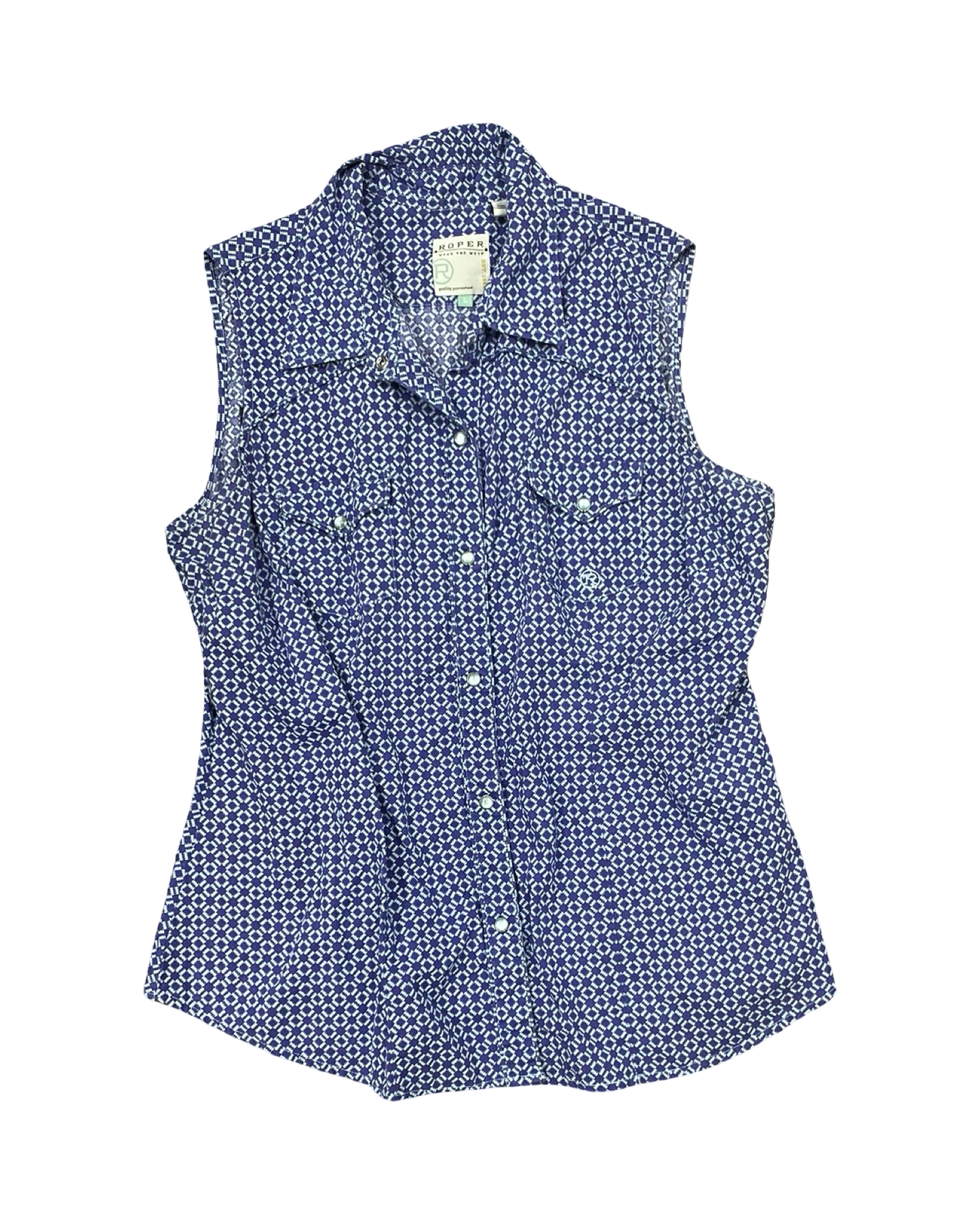 Top Sleeveless By Roper In Purple, Size:L