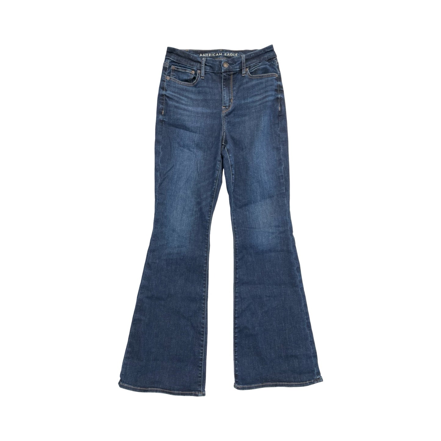 Jeans Flared By American Eagle In Blue Denim, Size:8