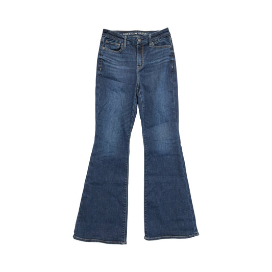 Jeans Flared By American Eagle In Blue Denim, Size:8