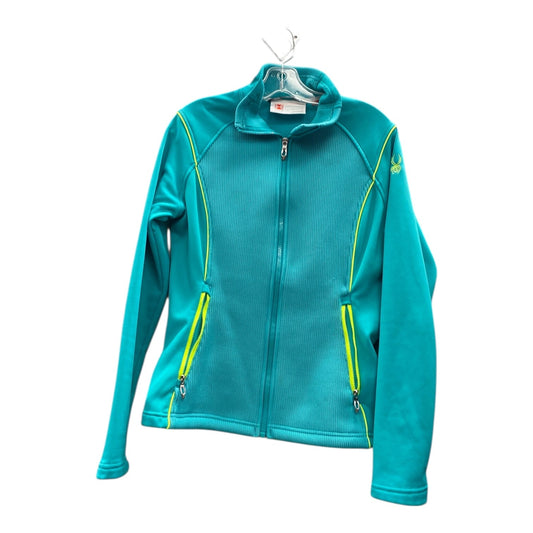 Athletic Jacket By Spyder In Blue, Size:M