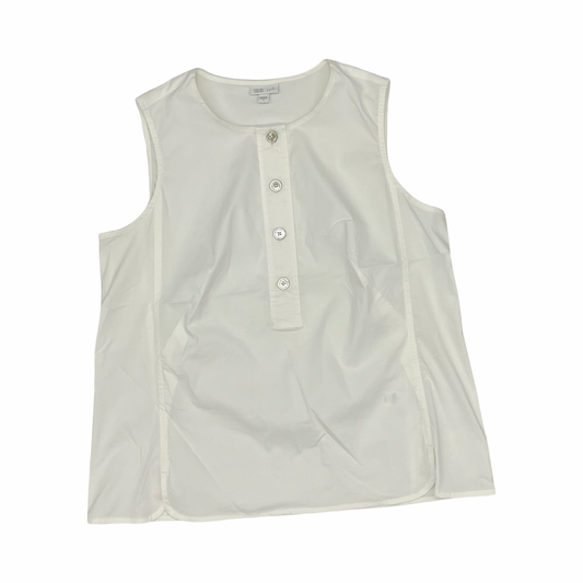 Blouse Sleeveless By J. Jill In White, Size:M