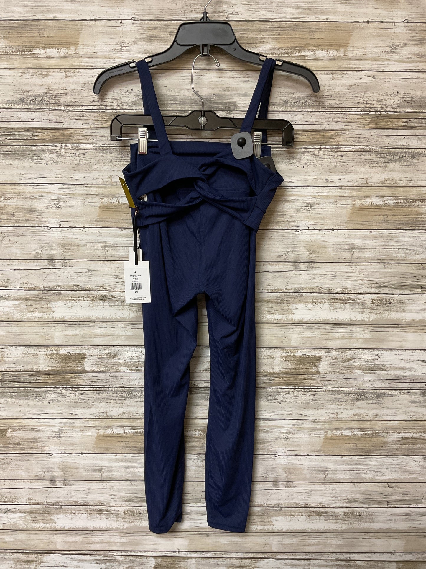 Athletic Pants 2Pc By Clothes Mentor In Navy, Size:4