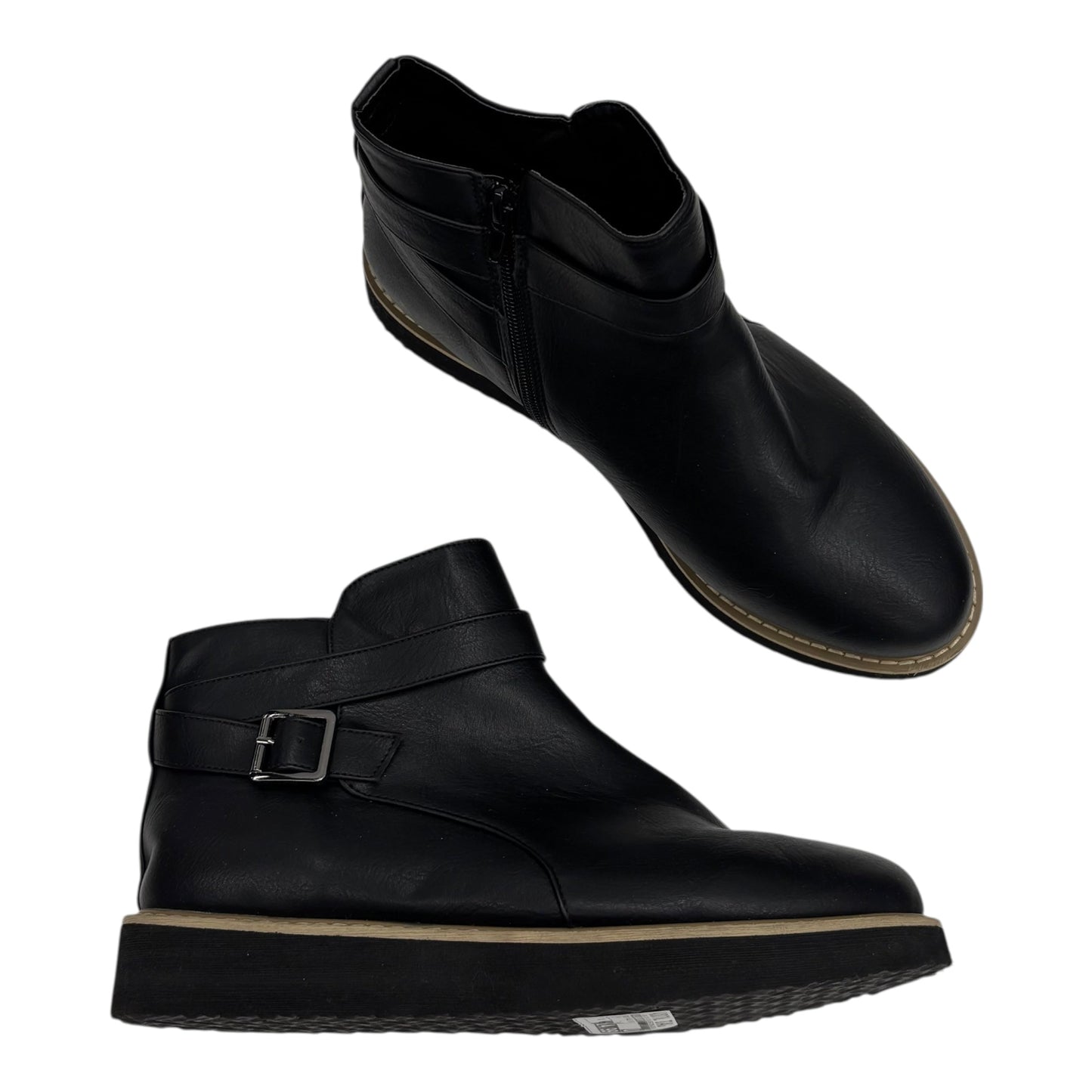 Boots Ankle Flats By Cloudwalkers In Black, Size:10